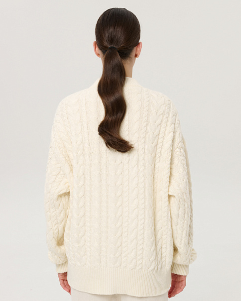 WC26152 Кардиган, Молочный