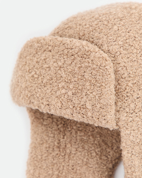 WH26016 Шапка-Ушанка, Бежевый