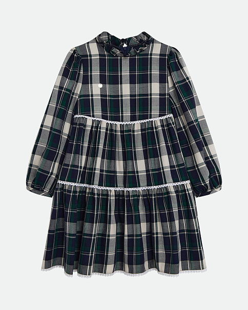 WD24064 Платье, Зеленый