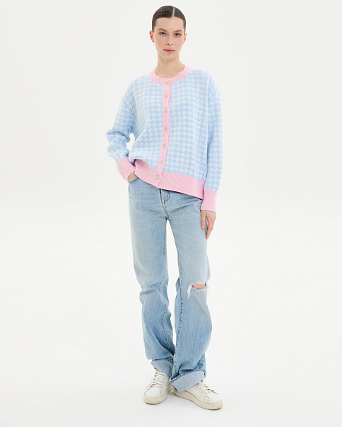 SC25105-1 Кардиган, Голубой