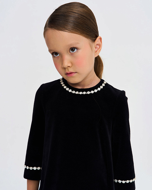 WD-2303-1/24 Платье, Черный