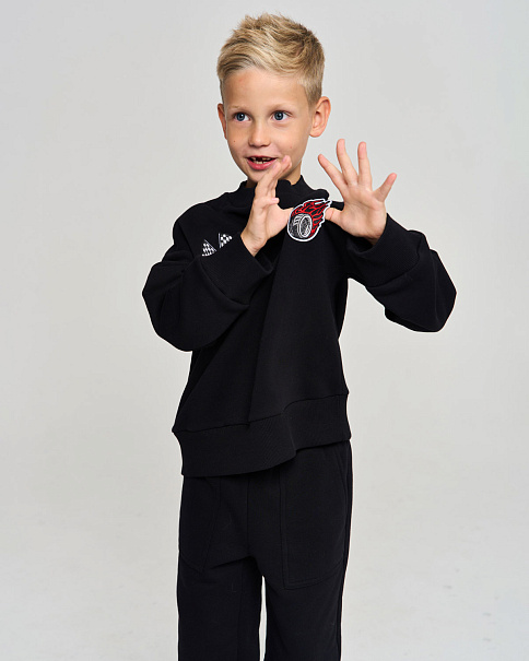 WJ26117 Толстовка, Черный