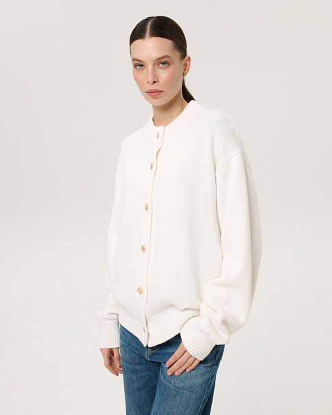 WC26162 Кардиган, Белый