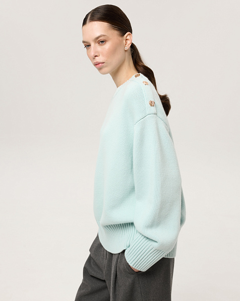 WJ26161 Джемпер, Мятный