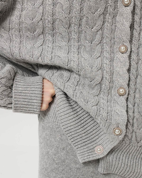 WC26152 Кардиган, Серый