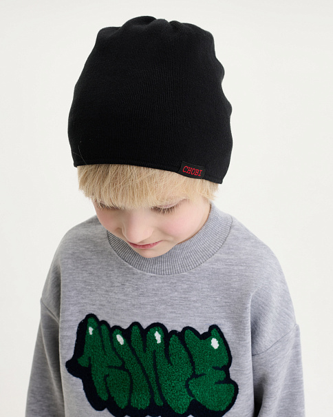 SH26035 Шапка, Черный