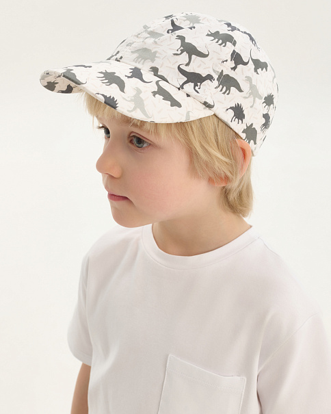 SH25089 Бейсболка, Бело-серый