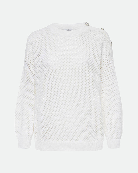 SJ23137 Джемпер, Белый