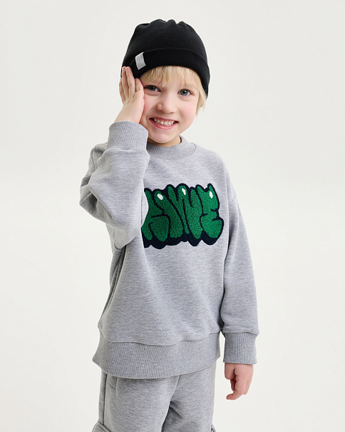 WJ25084 Толстовка, Серый