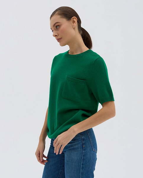 WF23038 Футболка, Изумрудный