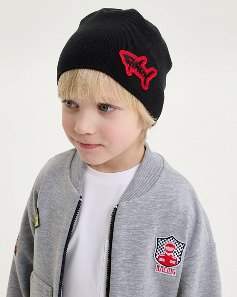 SH26027 Шапка, Черный