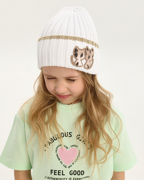 SH26013 Шапка, Белый