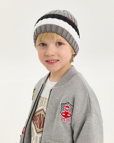 SH26038 Шапка, Серый