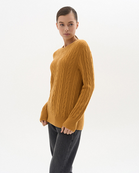 WJ23028 Джемпер, Горчичный