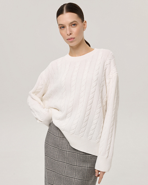 WJ26156-1 Джемпер, Белый