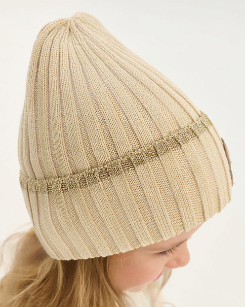 SH26013 Шапка, Бежевый