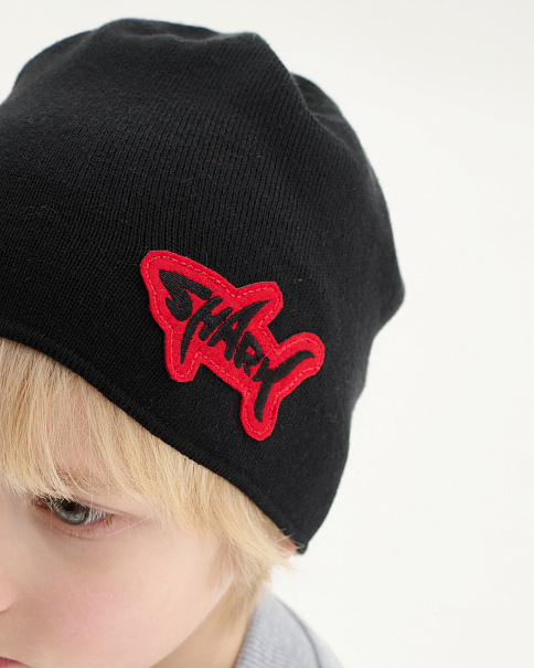 SH26027 Шапка, Черный