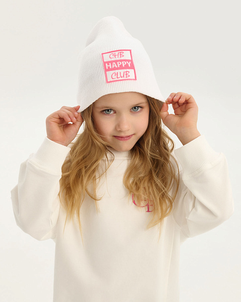 SH26016 Шапка, Белый