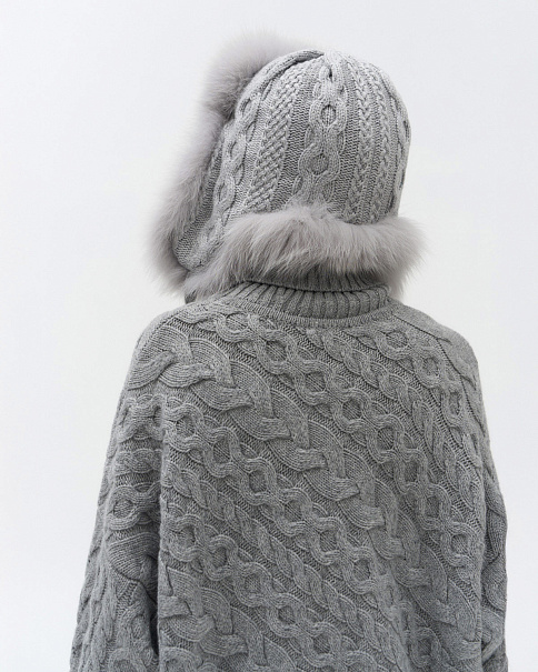 WHB23051 Шапка-Ушанка, Серый