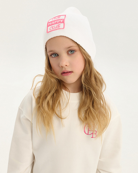 SH26016 Шапка, Белый