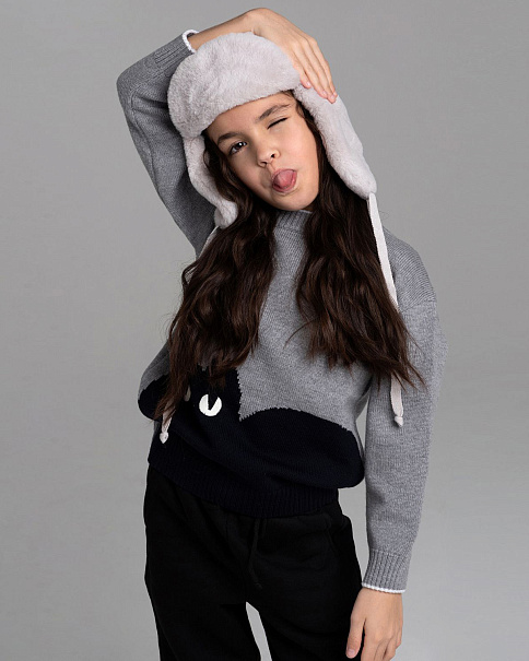 WH-3011 Шапка-Ушанка, Св.Серый