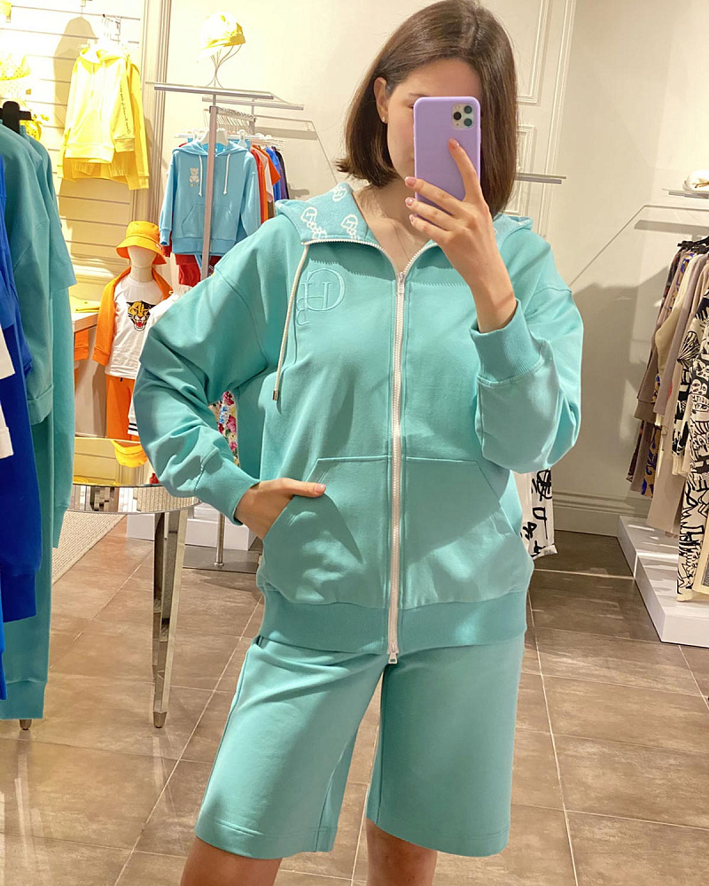 SJ22162 Толстовка, Изумрудный