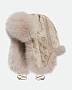 WHB23051 Шапка-Ушанка, Бежевый