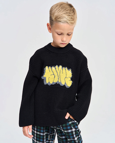 WJ25091 Джемпер, Черный