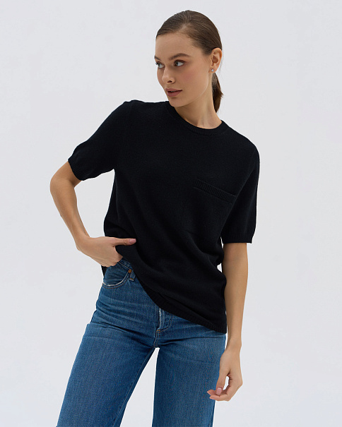 WF23038 Футболка, Черный