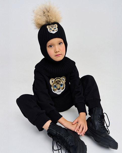 WJ25073 Толстовка, Черный