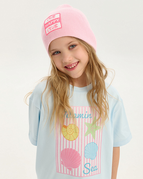 SH26016 Шапка, Св.Розовый