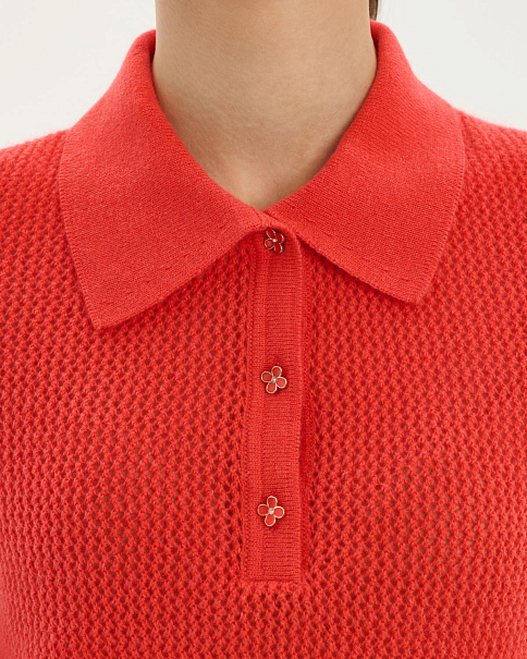 SJ26102-1 Футболка-поло, Коралловый