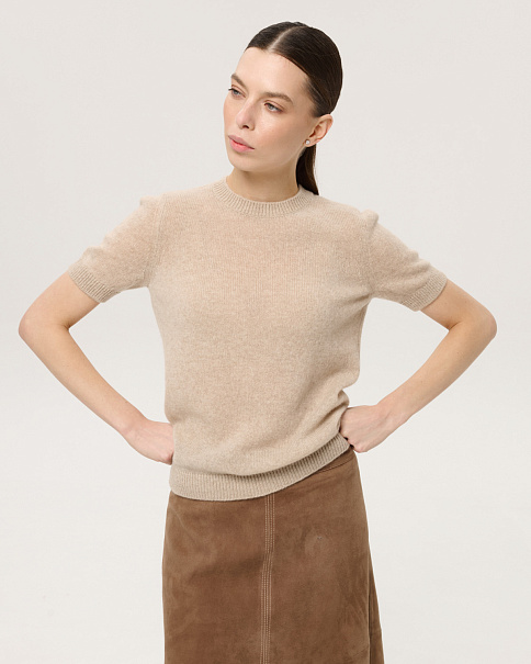 SF25115 Футболка, Бежевый