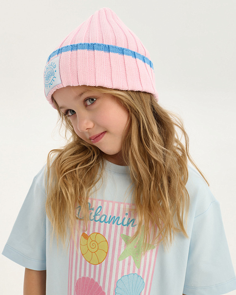 SH26018 Шапка, Св.Розовый