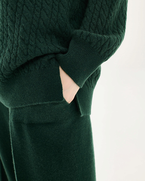 WJ26150-1 Пуловер, Тм.Зеленый