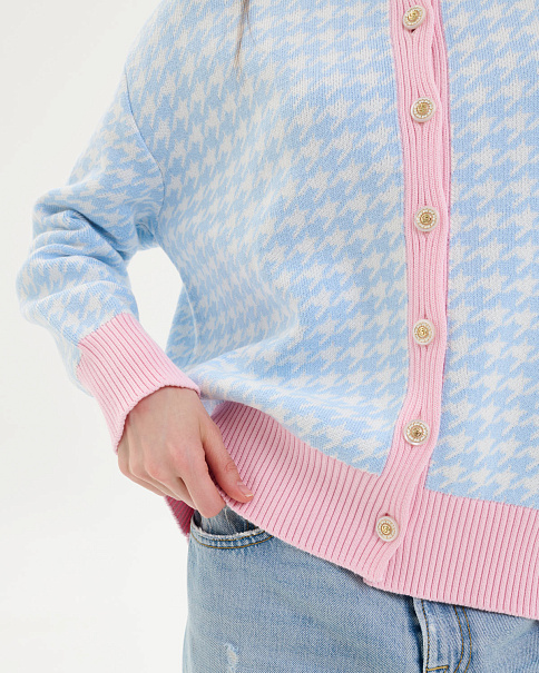 SC25105-1 Кардиган, Голубой