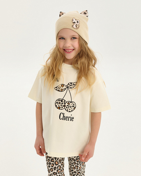 SH26010 Шапка, Бежевый