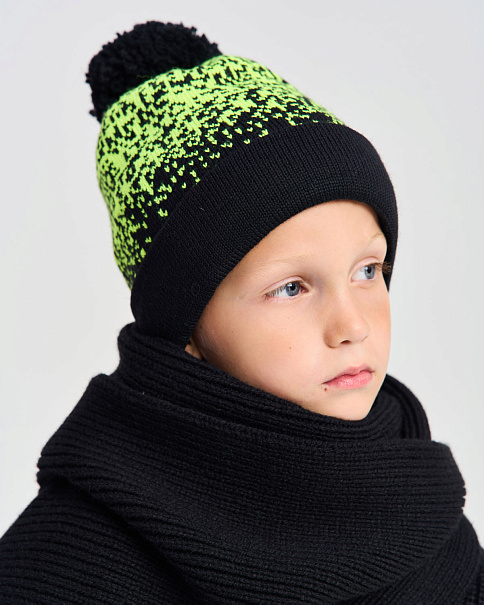 WS23105 Шарф, Черный