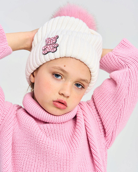 WH26023 Шапка, Белый