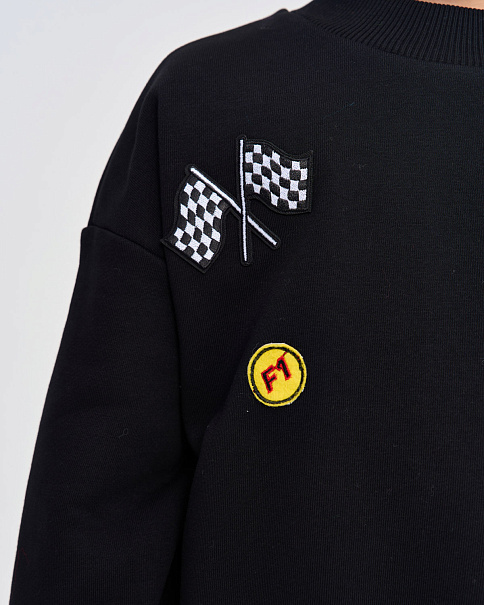 WJ26117 Толстовка, Черный