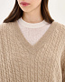 WJ26150-1 Пуловер, Бежевый