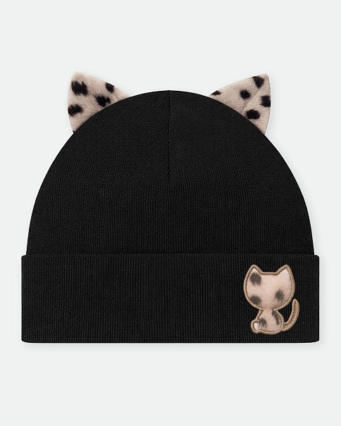 SH26010 Шапка, Черный