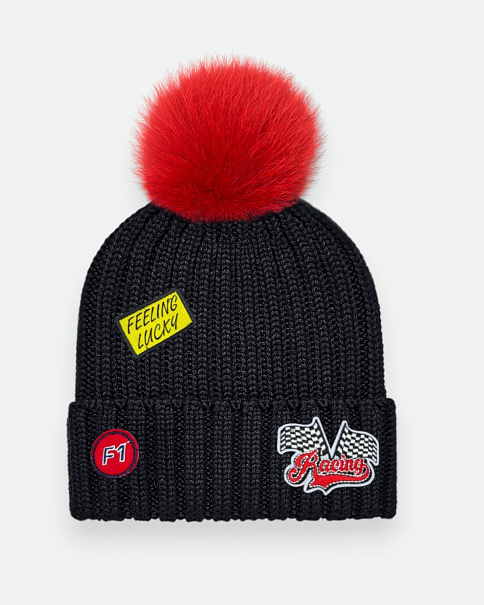 WH26042 Шапка, Черный