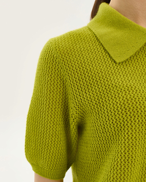 SJ26102-1 Футболка-поло, Св.Зеленый