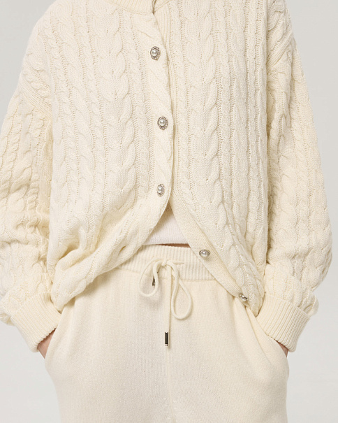WC26152 Кардиган, Молочный