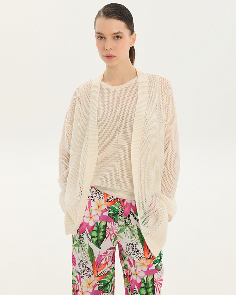 SC25115-1 Кардиган, Белый