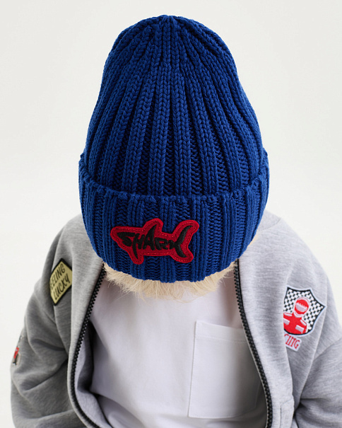 SH26025 Шапка, Синий