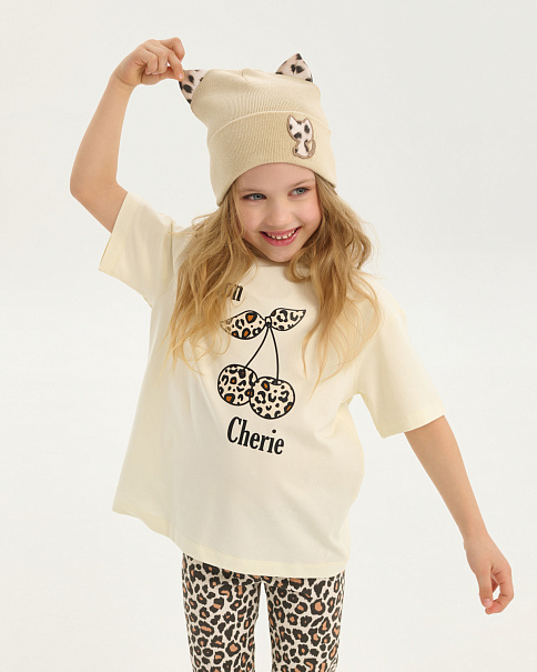 SH26010 Шапка, Бежевый