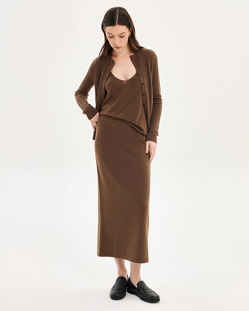 WT26163-2 Топ, Коричневый