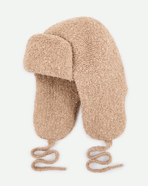 WH26016 Шапка-Ушанка, Бежевый